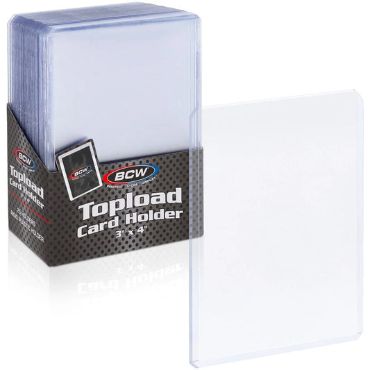 BCW 3x4 Standard Topload Card Holders — 25 Count