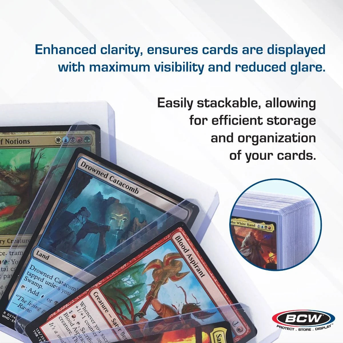 BCW Premium 3x4 Topload Card Holders — 25 Count