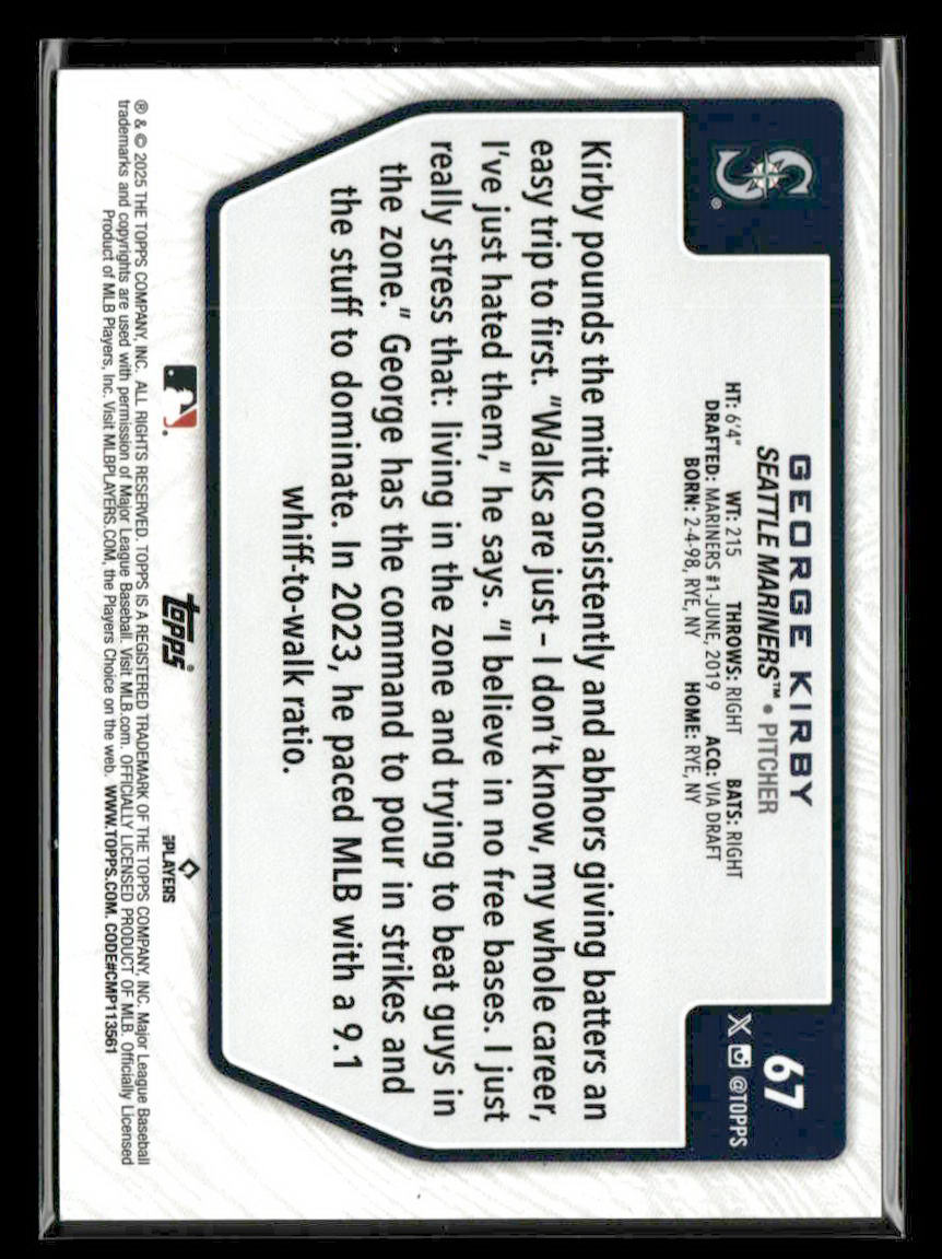 2025 Topps Flagship 2 #67 George Kirby — Costco Exclusive