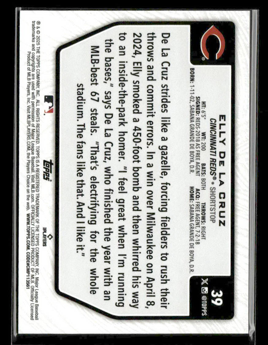 2025 Topps Flagship 2 #39 Elly De La Cruz — Costco Exclusive