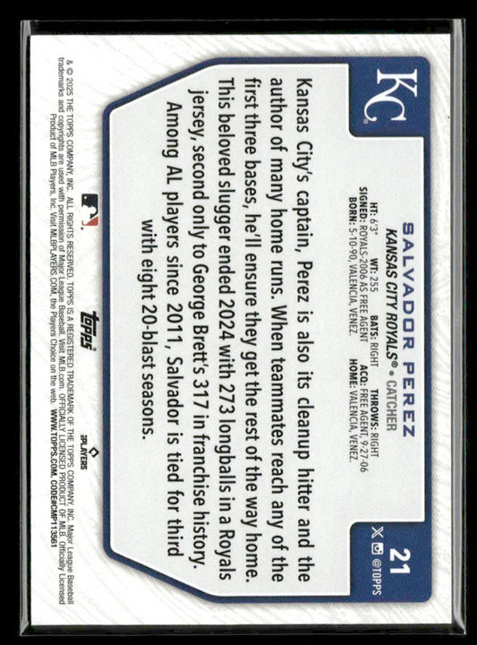 2025 Topps Flagship 2 #21 Salvador Perez — Costco Exclusive