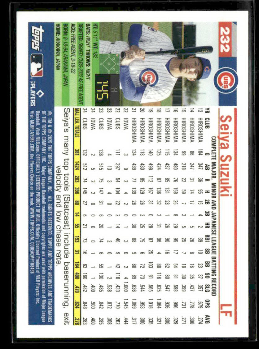 2025 Topps Archives #232 Seiya Suzuki