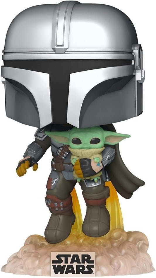 Funko Pop! Star Wars #402 – The Mandalorian with The Child Jetpack