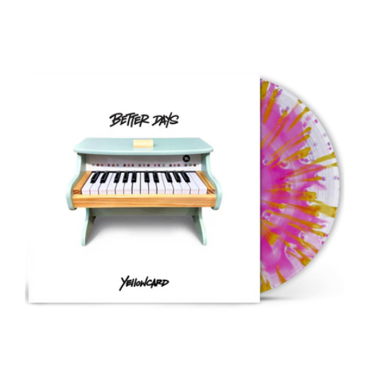 Better Days Yellowcard Pink Yellow Splatter Vinyl