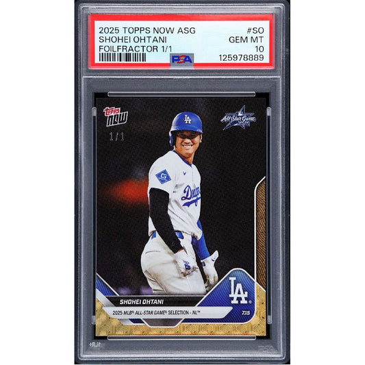 2025 Topps Now #ASG-SO Shohei Ohtani 1/1 Foilfractor PSA Gem Mint 10