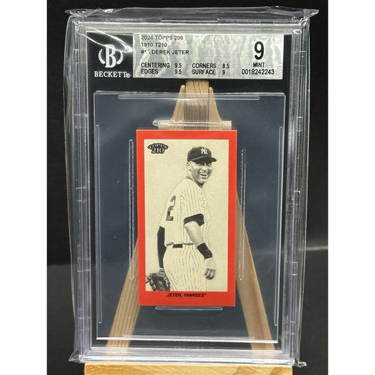 2024 Topps T206 1910 T210 Derek Jeter Red Old Mill Back