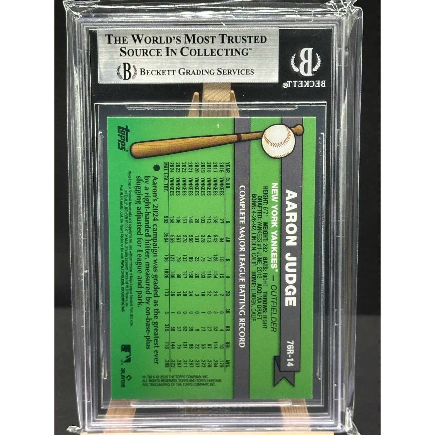 2025 Topps Heritage #76R-14 Aaron Judge 76' Redefined Holographic