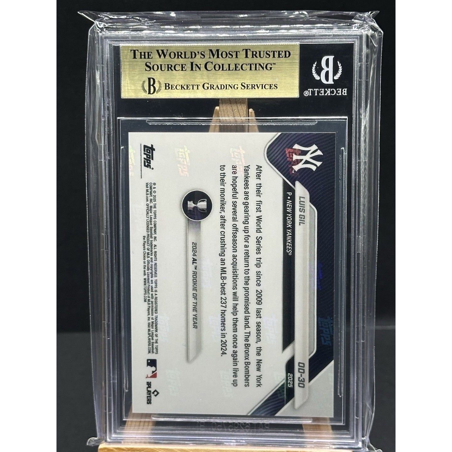 2025 Topps Now Luis Gil Opening Day Gold /50 – #OD-30