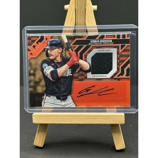 2025 Topps Series 2 #CCAR-GH Gunnar Henderson City Connect Auto Relic 06/50
