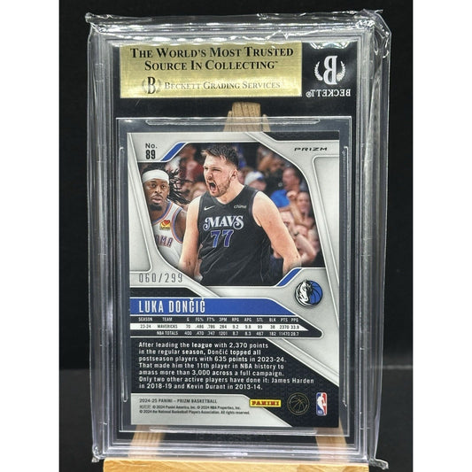 2024-25 Panini Prizm Basketball #89 Luka Doncic Red Seismic /299