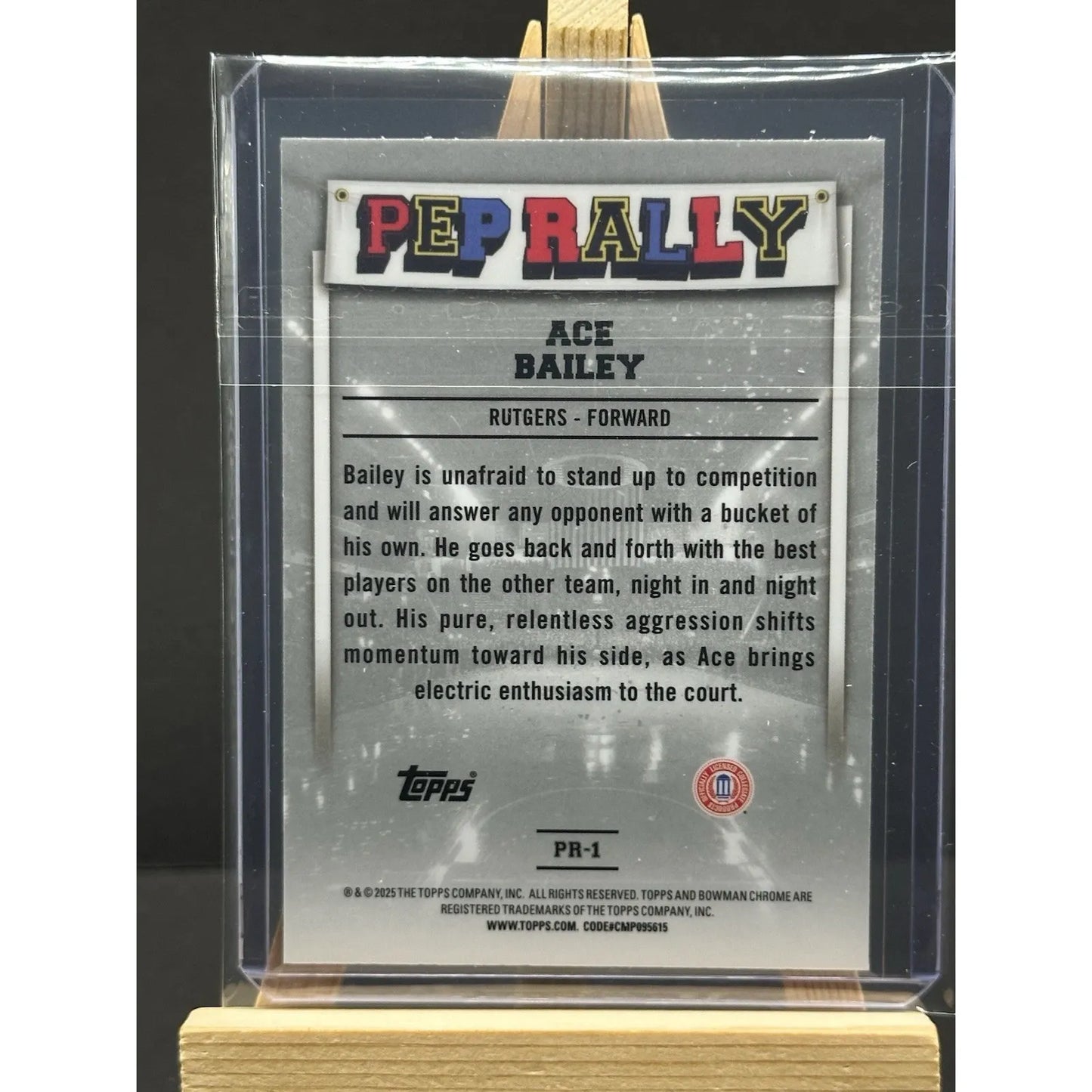 2024-25 Bowman U Chrome #PR-1 Ace Bailey Pep Rally Blue Refractor /150