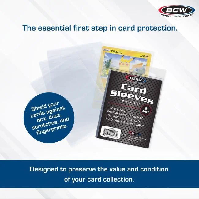BCW Standard Card Sleeves — 100 Count