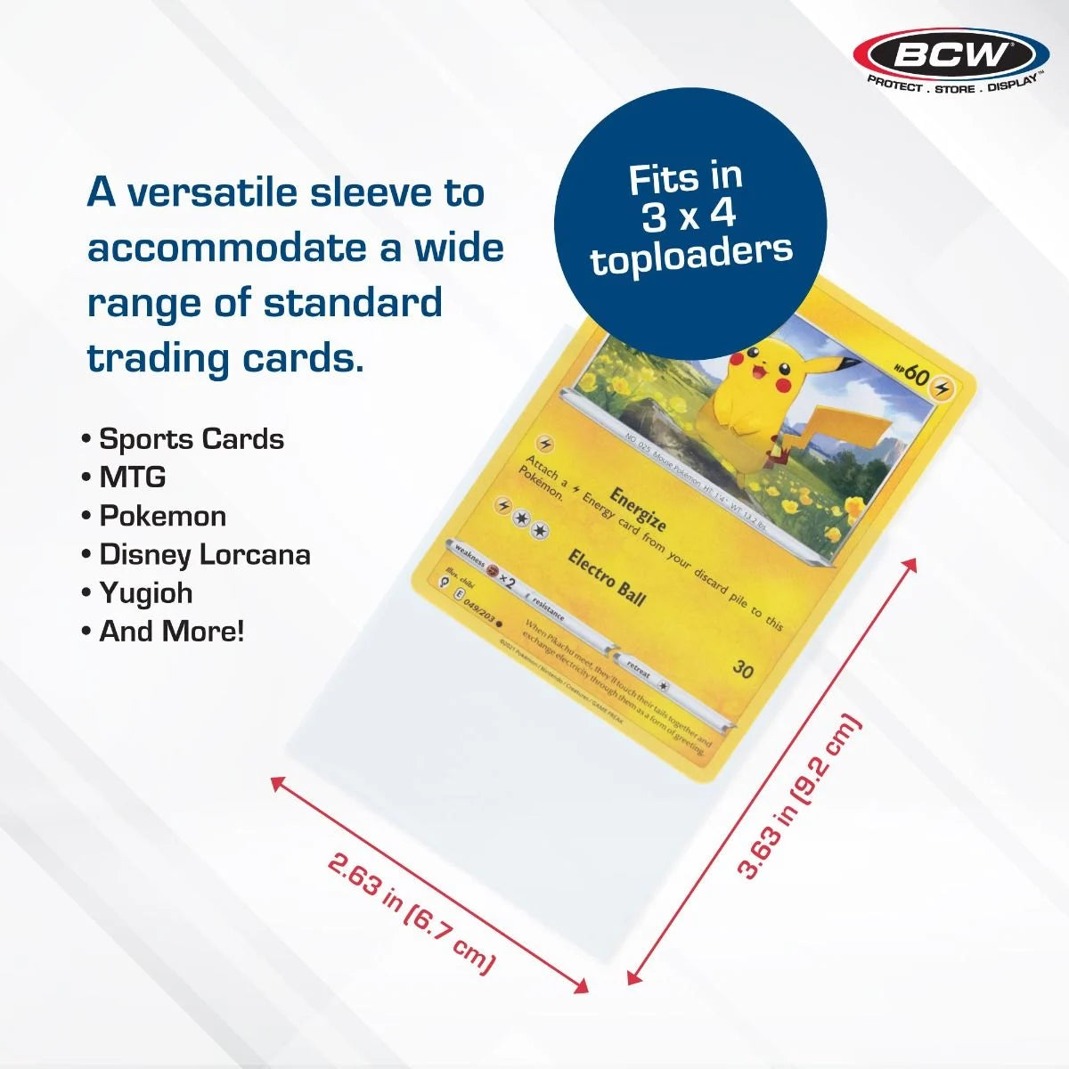 BCW Standard Card Sleeves — 100 Count