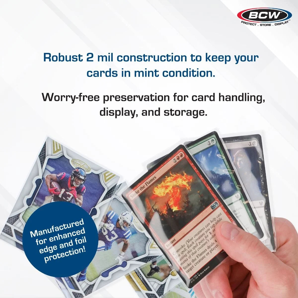 BCW Standard Card Sleeves — 100 Count