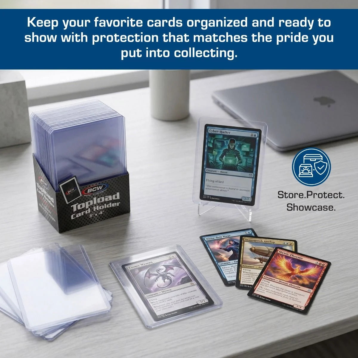 BCW 3x4 Standard Topload Card Holders — 25 Count