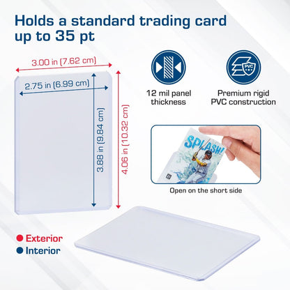 BCW 3x4 Standard Topload Card Holders — 25 Count