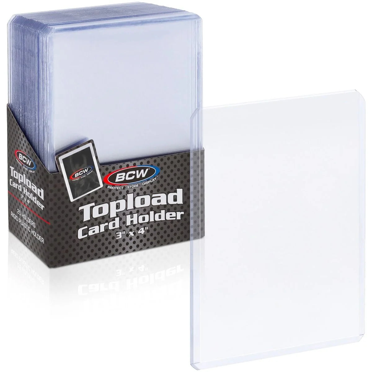 BCW 3x4 Standard Topload Card Holders — 25 Count