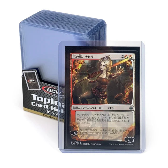 BCW Premium 3x4 Topload Card Holders — 25 Count