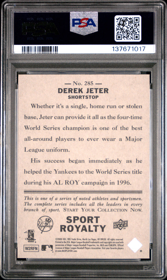2008 Upper Deck Goudey Derek Jeter #285 – PSA 10