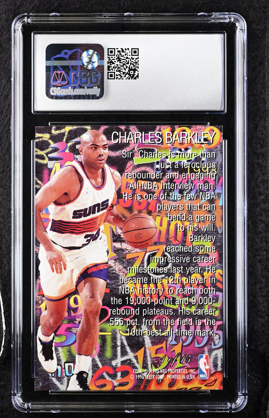 1995 Flair Hot Numbers Barkley Gem Mint slab