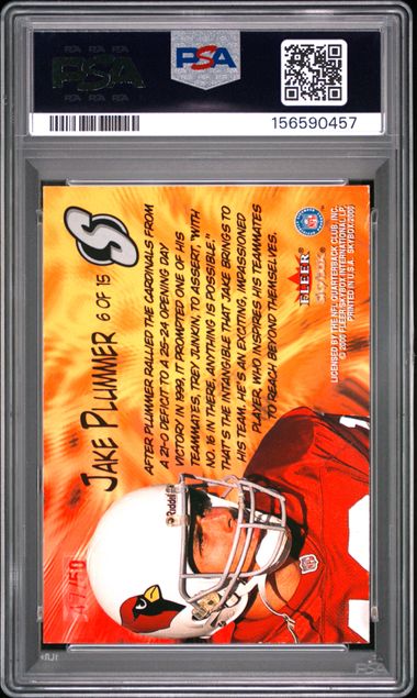 2000 SkyBox Superlatives Star Rubies Jake Plummer #6 PSA 5