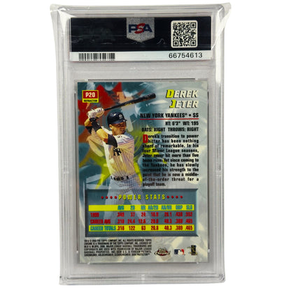 2000 Topps Chrome Derek Jeter Power Players Refractor #P20 PSA 9