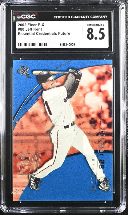 2002 Fleer E-X Jeff Kent Essential Credentials Future #80 /106 CGC 8.5
