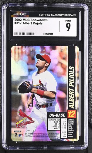 2002 MLB Showdown Albert Pujols #317 CGC 9 Mint