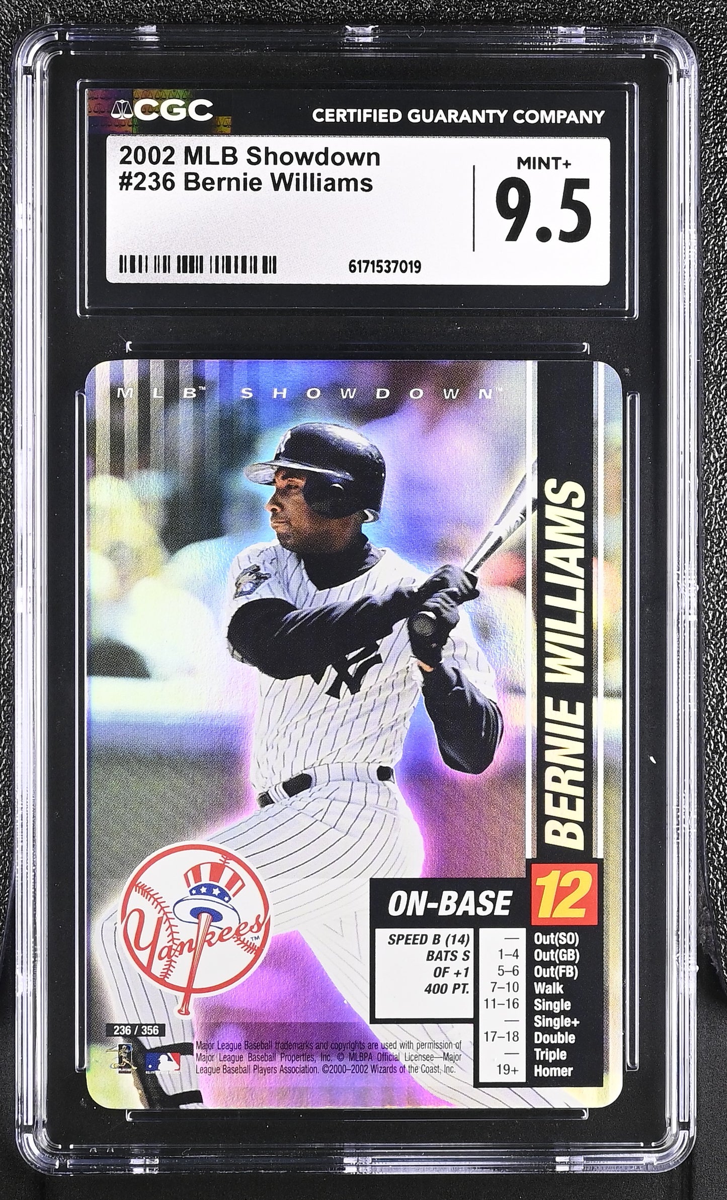 2002 MLB Showdown Bernie Williams #236 CGC 9.5 Mint+