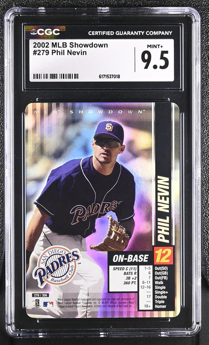 2002 MLB Showdown Phil Nevin #279 CGC 9.5 Mint+