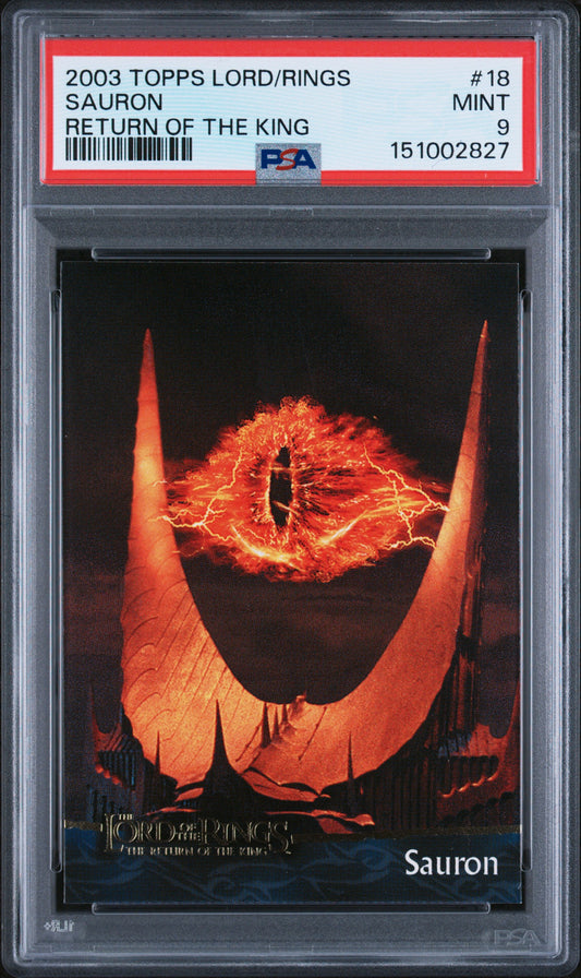 2003 Topps Lord of the Rings Return of the King Sauron #18 PSA 9