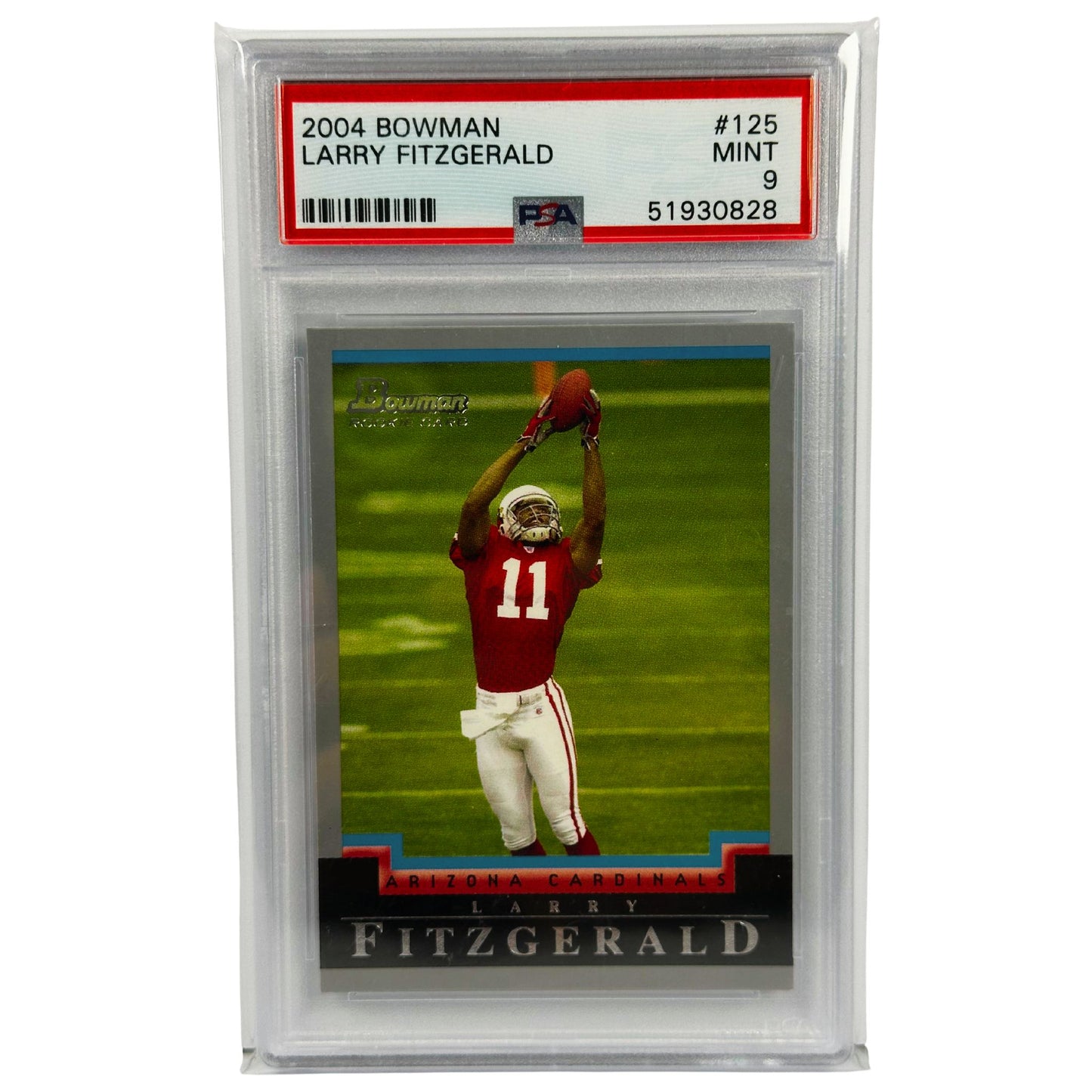 2004 Bowman Larry Fitzgerald Rookie Card #125 PSA 9