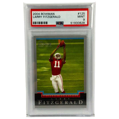 2004 Bowman Larry Fitzgerald Rookie Card #125 PSA 9