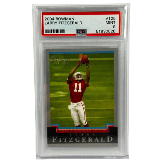 2004 Bowman Larry Fitzgerald Rookie Card #125 PSA 9