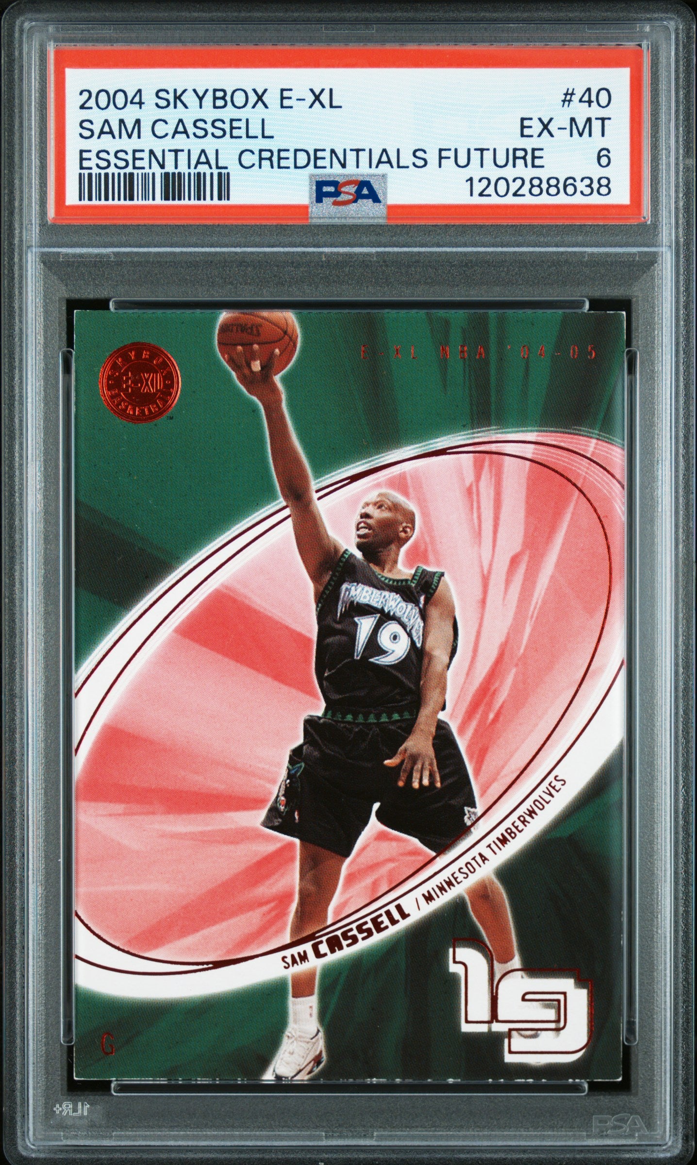 Sam Cassell 2004 SkyBox E-XL Essential Credentials Future PSA 6 /68