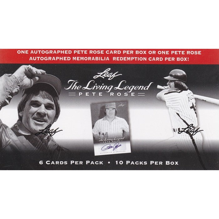 2012 Leaf The Living Legend Pete Rose Baseball Blaster Box