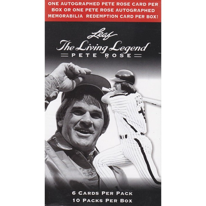 2012 Leaf The Living Legend Pete Rose Baseball Blaster Box