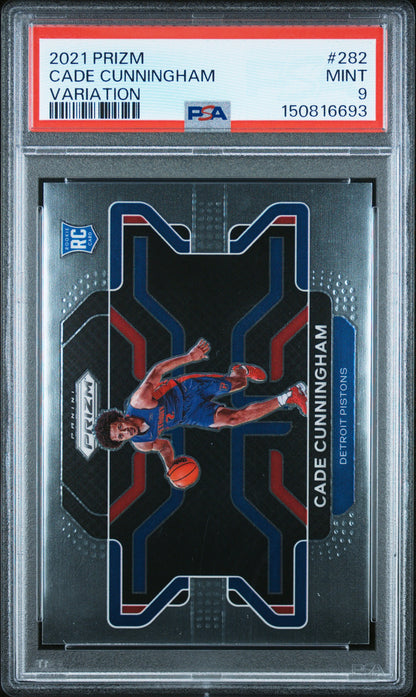 2021-22 Panini Prizm Cade Cunningham Rookie Variation #282 PSA 9