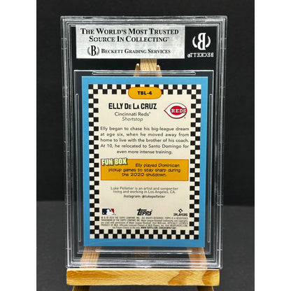 2024 Topps Big League Baseball Elly De La Cruz Big Leaguer RC Beckett Mint 9
