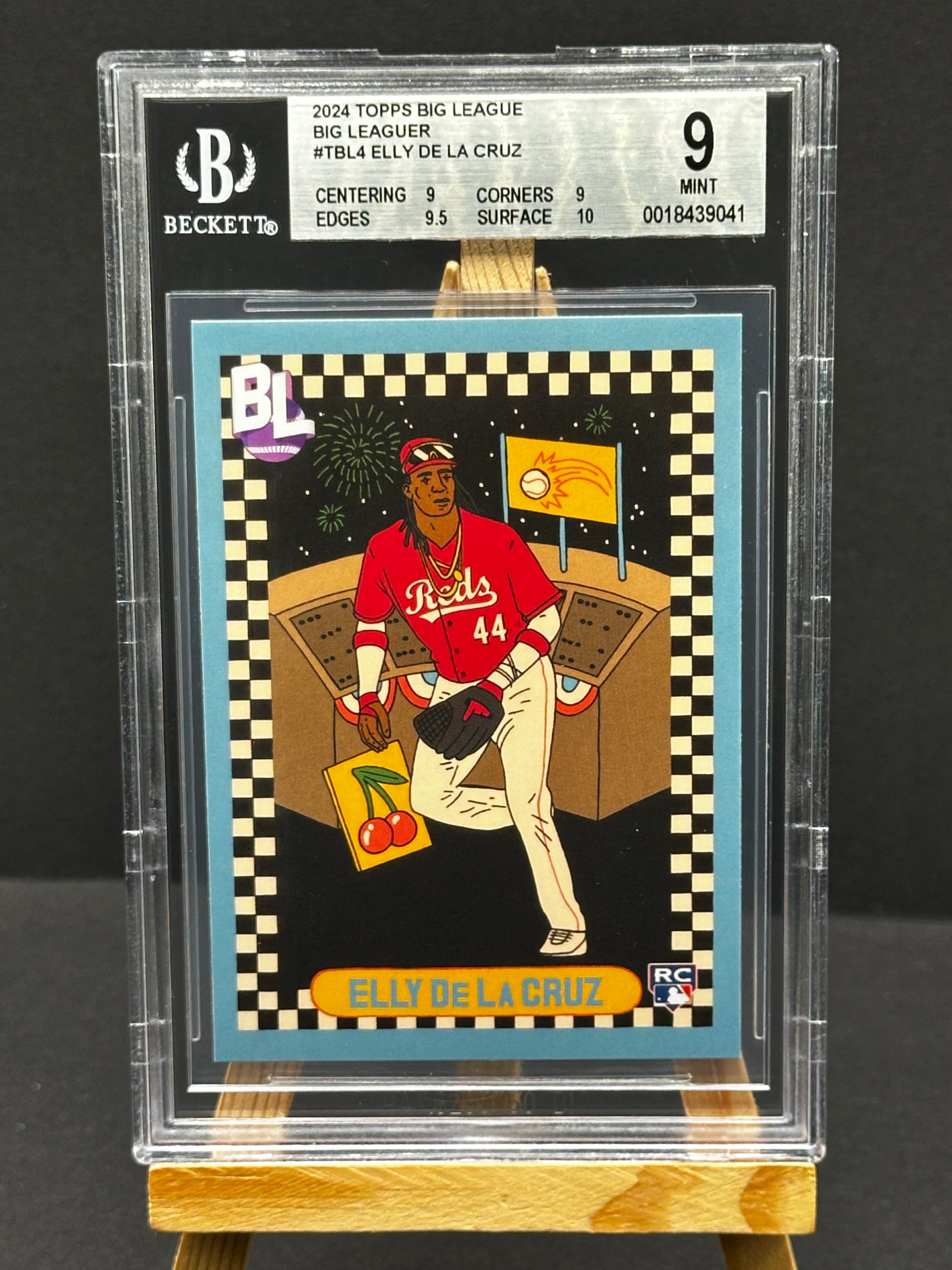 2024 Topps Big League #TBL-4 Elly De La Cruz Big Leaguer RC Beckett 9 Mint