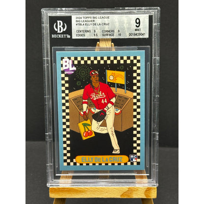 2024 Topps Big League Baseball Elly De La Cruz Big Leaguer RC Beckett Mint 9