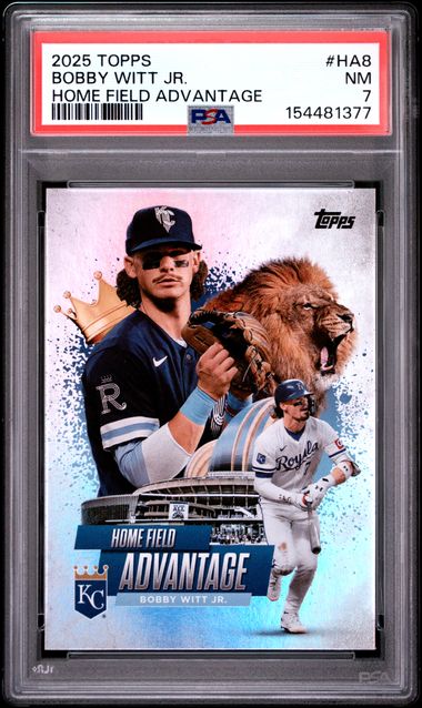 2025 Topps Bobby Witt Jr. Home Field Advantage #HA8 PSA 7 NM Kansas City Royals