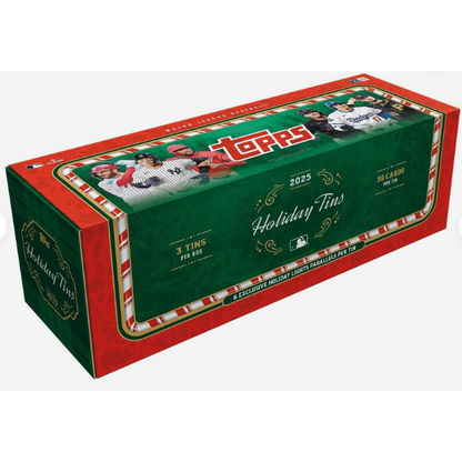 2025 Topps Baseball Holiday Hobby Tin Box
