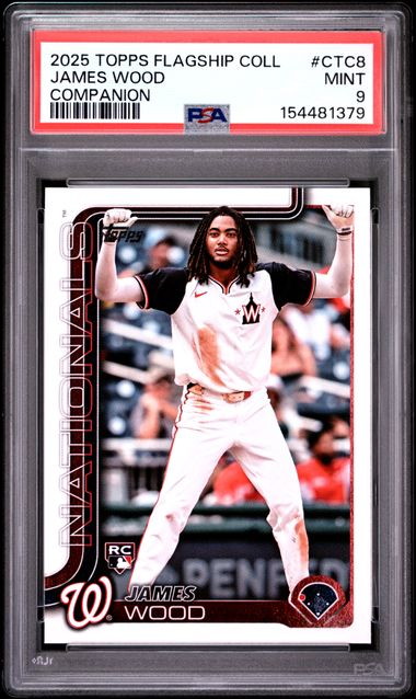 2025 Topps Flagship Collection James Wood Companion #CTC8 PSA 9 MT