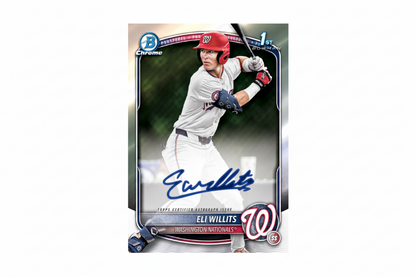 1st Bowman Card of Eli Willits with Autograph