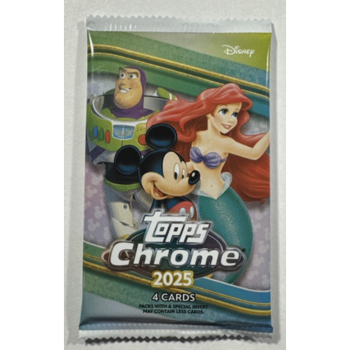 2025 Topps Chrome Disney Mega Box Pack sealed trading card pack