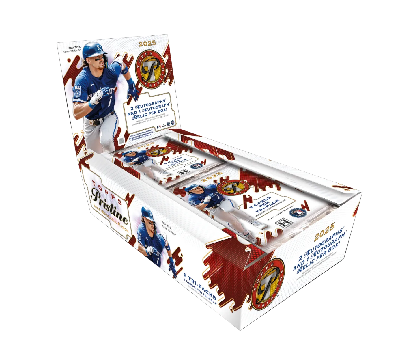Baseball card box of 2025 Topps Pristine Hobby baseball cards front