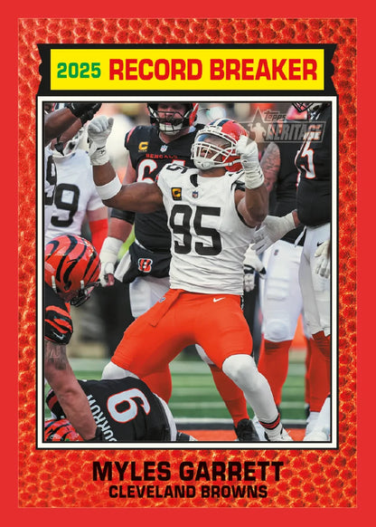 2026 Topps Heritage Football Hobby Box – Pre-Order 10/21