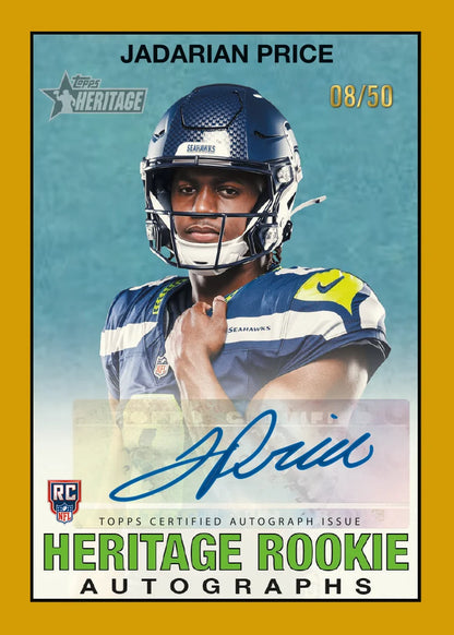 2026 Topps Heritage Football Hobby Box – Pre-Order 10/21