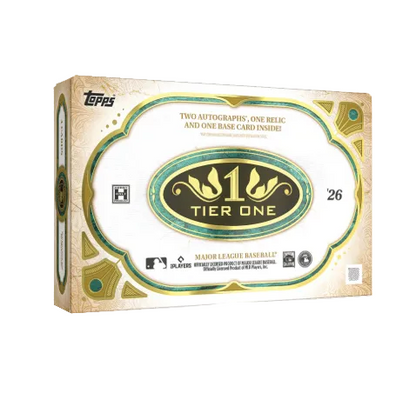 2026 Topps Tier One Baseball Hobby Box factory sealed MLB trading cards
